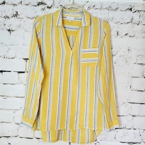 J. Jill Love Linen Yellow Tunic Top XS